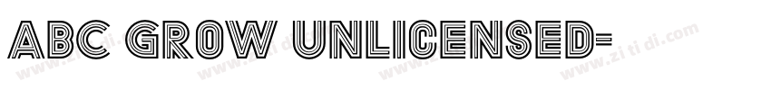 ABC Grow Unlicensed字体转换